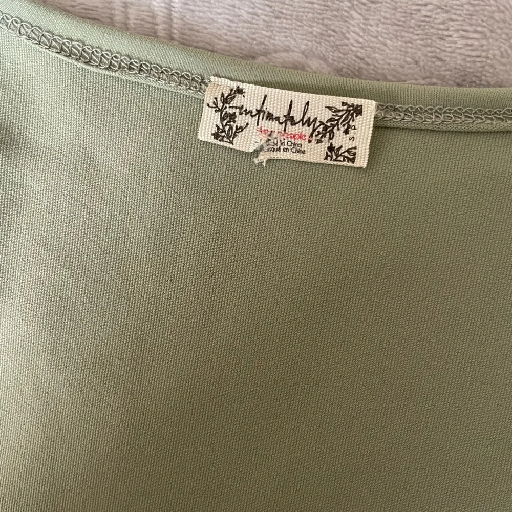 Free People Green Fitted‎ Bodysuit